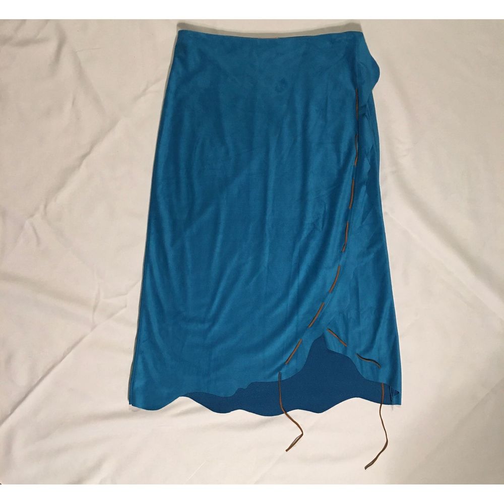 Vintage Sooki Faux Suede 2 Piece Skirt & Top Set - Picture 3 of 16